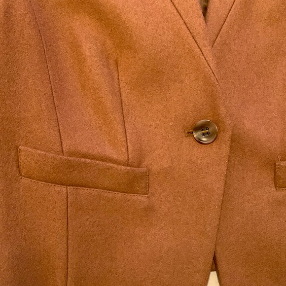 TROUVE Cropped Wool Inverted Collar Blazer Jacket Size Small - Picture 2 of 9